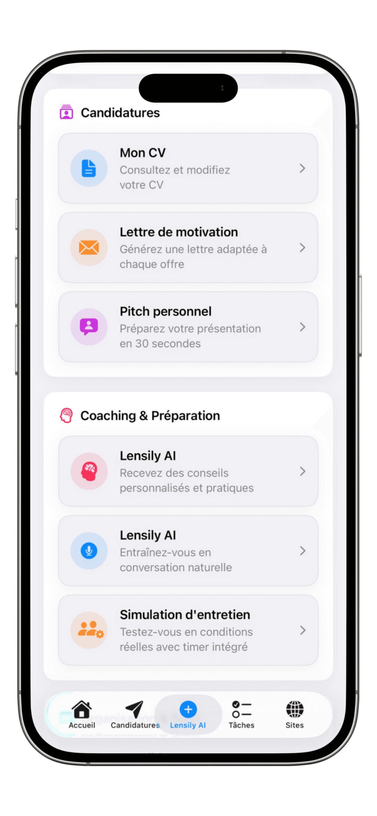 Créez vos lettres de motivation et présentations professionnelles en quelques secondes avec Lensily